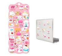 Hiemible Autocollants 3D - Autocollant Animal Mignon Et Doux Pour Téléphone - Autocollants pour Scrapbooking,Pour Adultes Fête Cadeaux École Téléphone Bagages Bouteille D'eau Ordinateur
