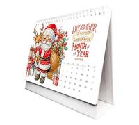Hiemible Calendrier de Bureau | Calendrier Art en Strass 2026 - Décoration d'Intérieur Planificateur Mensuel Accessoires Bureau Salon Planification Travail Adultes et École Noël et Anniversaire