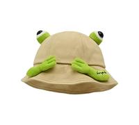 Hiemible Chapeau Déguisement Grenouille | Accessoires Vestimentaires Mignons Drôles Et Chauds - Casquette De Pêcheur Animal - pour Randonnées Fête Hiver Automne Nouvel an Intérieur Extérieur Fêtes