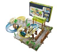 Hiemible Circuit De Train pour Bambin,Circuit de Train Électrique - Jouet Éducatif pour Jeu Intérieur et Extérieur Cité Ferme Fêtes Anniversaire