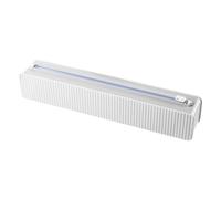Hiemible Distributeur De Film Alimentaire avec Coupeur, Dispenseur De Papier Aluminium, avec Autocollant sans Trace Et Organisateur À Ventouse Adhésif pour Conservation Alimentaire Et Organisation De