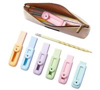 Hiemible Gomme Rétractable - 6 Gommes à Pousser-Tirer | Fourniture Ergonomique pour Étudiants Contrôle de Précision pour Esquisse Art Dessin,Étude Lieu de Travail Salle de Classe