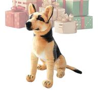 Hiemible Jouet en Peluche Chien,Oreiller Décoratif Artisanal À L'Apparence Réaliste - Decoration de Chiot en Peluche | pour La Famille Les Amis Les Garçons Les Filles La Maison Intérieur Anniversaire