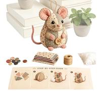 Hiemible Kit Créative Fait Main,Ornement Souris Mignon DIY Bricolage - Coffret Loisir Créatif Projet Artistique Animal Fait Main - Pour Débutants Créatifs Adultes Femmes Passionnés D'Activités