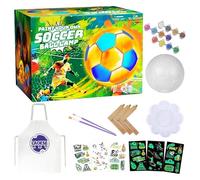 Hiemible Lampe à Peindre, Artisanat à Peindre en Ballon de Football 3D, Kit Créatif Peinture Lampe Pour, pour Filles Anniversaire Fête Halloween Adolescents Noël Amateurs de Football Adultes