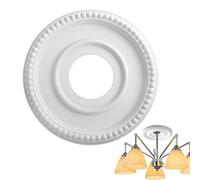 Hiemible Médaillon de Plafond pour Lustre Décoratif - Rosaces Pour Luminaires - Panneau de Moulure Rosace en PU pour Éclairage et Mur de Maison Chambre Salon