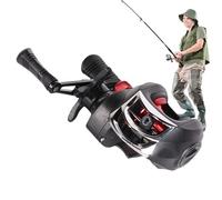 Hiemible Moulinet Baitcasting,Moulinets Réglables pour Eau Salée | Rapport de Transmission 7.2 1, Équipement de Pêche Léger pour Pêcheurs de Silures et Truites