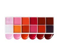 Hiemible Palette à Lèvres | Palettes Fard À Paupières - Kit Hydratant Imperméable Teintes Vibrantes Pigmentées 12 Couleurs Brillant À Lèvres Pour Femmes