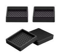 Hiemible Patins pour Meubles pour Les Parquets en Bois Dur | 4 Pièces Coupelles Anti-Dérapantes pour roulettes en Silicone,Arrêts De Lit pour Empêcher Le Glissement des Meubles - pour Lit, Canapé,