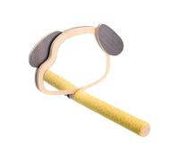 Hiemible Perchoir pour Cage À Oiseaux | Jouets d'exercice avec Miroir en Forme d'oreille De Chiot,Perchoir À Perroquet - pour Stimulation Mentale Et Prévention De L'Ennui Pendant Les Temps Seul