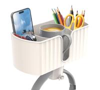 Hiemible Porte-Gobelet Pour Table | Organisateur À Pince | Organisateur Pour Stylo Et Gobelet | pour Tasse à Café, Téléphone, Manette de Jeu, Casque Audio, Stylo, Table, Comptoir, Espace de Travail à