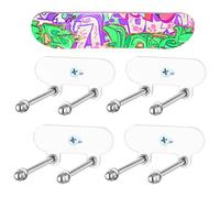 Hiemible Support Mural pour Skateboard | 4 Pièces Effet Flottant sans Percage Supports Universels pour Skate,Affichage Mural Planche À roulettes - pour Chambre Bureau Balcon Garage Décoration