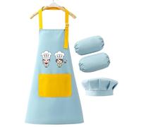 Hiemible Tablier De Cuisine Pour,Bavette Ajustable - Pour Pour La Peinture - Pour Garçons Et Filles De 2 À 12 Ans Pour La Pâtisserie La Cuisine La Salle De Classe La Maison Le