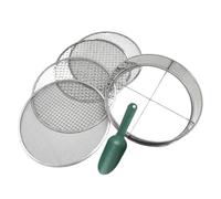 Hiemible Tamiseur De Terre De Jardin | Grillage de Criblage Compact pour Jardin,Toile de Tamisage pour Cailloux - pour Jardinage Pots Gazon Litière Féline et Débris de Compost