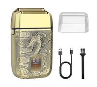 HIENA PRO Rasoir électrique professionnel pour homme - Tondeuse de précision sans fil pour calvitie - Double couche rechargeable par USB - Cadeau pour homme