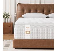 Hieptos Matelas 90x190, 28 cm, 9 Zones à Ressorts ensachés, H3 H4 Mi-Ferme