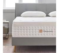 Hiepunos Matelas 160x200 cm, Épaisseur 26cm, Hybride Matelas, Matelas à Ressorts Ensachés et à Mémoire de Forme, H3 Moyenne Ferme, 7 Zones de Confort, Respirant, Soutien Parfait, (Blanc)