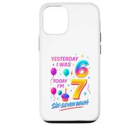 Hier J’avais 6 Ans Aujourd’Hui J’en AI 7 Six Seven Bruh Mème Coque pour iPhone 12/12 Pro