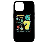 Hier J’avais 6 Ans Aujourd’Hui J’en AI 7 Six Seven Bruh Mème Coque pour iPhone 14