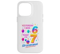 Hier J’avais 6 Ans Aujourd’Hui J’en AI 7 Six Seven Bruh Mème Coque pour iPhone 14 Pro Max