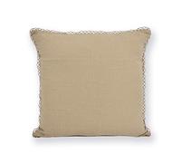 Hierba Barcelona desilinen Coussin décoratif brodé Moderne 45x45x13 cm Beige (Grège)