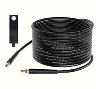 Hierbla Tuyau de rechange pour nettoyeur haute pression Karcher K2 K3 K4 K5 K6 K7 avec prise de type clic rapide pour nettoyage de voiture avec sangles de rangement 10 m