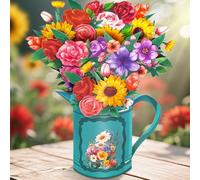 Hierein Carte Anniversaire Tournesol, 3D Fleurs Carte Anniversaire Femme avec Enveloppe, Belles Carte Pop Up pour Maman Femme Petite Amie Famille, Cadeau pour Femme