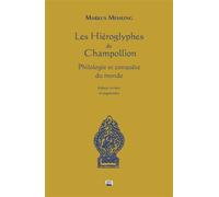 Hiéroglyphes de Champollion Markus Messling (Auteur)