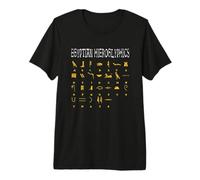 Hiéroglyphes égyptiens I Dieux égyptiens Ra ABC Alphabet T-Shirt Haut de Gamme