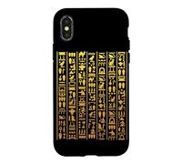 Hiéroglyphes égyptiens Symboles de l'Égypte Ancienne Pharaon du Caire Coque pour iPhone X/XS