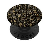 Hiéroglyphes égyptiens Symboles Égypte Été PopSockets PopGrip Adhésif