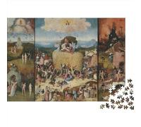 Hieronymus Bosch Puzzle 1000 Pièces Classique - Peinture à l'Huile, Musée, Casse-tête en Bois pour Adultes Et Adolescents - Art 1000pcs