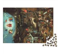 Hieronymus Bosch Puzzle Adulte 1000 Pièces, Musée Puzzles en Bois Classique Kit Bricolage Jouet en Bois Cadeau Unique Décor À La Maison