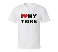 HIESBCXZ I Love My Trike Motorcycle Gift T Shirt White 3XL
