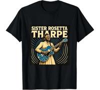 HIESBCXZ Sister Rosetta Tharpe T-Shirt Black 3XL