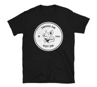 HIESBCXZ Smoke 'Em If You Got 'Em - Funny Smoking BBQ T-Shirt Black S