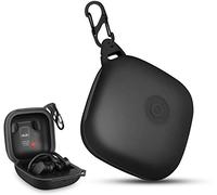 HIETON for Powerbeats Pro Case Coque de Protection anticasse Anti-Perte et Antichoc Facile à Transporter avec Double Trou en Silicone Portable avec Mousqueton pour Beats Powerbeats Pro 2019 Noir