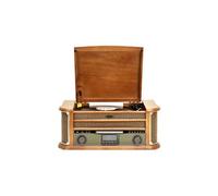 Reflexion HIF2002DAB Chaîne stéréo AUX, Bluetooth, CD, DAB+, Cassette, Lecteur de disque, FM, USB, WiFi, fonction enregistrement, avec télécommande 2 x 40 W bois