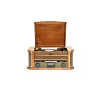 Reflexion HIF2002DAB Chaîne stéréo AUX, Bluetooth, CD, DAB+, Cassette, Lecteur de disque, FM, USB, WiFi, fonction enregistrement, avec télécommande 2 x 40 W bois