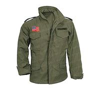 HiFacon John Rambo First Blood Sylvester Stallone M65 Veste militaire en coton Vert olive, vert olive, L
