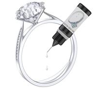 HiFan Ajusteur de Taille de Bague pour n'importe quel anneau desserré, Adhésif Invisible de Serrage de Bague curable avec lampe UV LED, facile à démonter Fermoir d'Anneau Collant Sans Trace