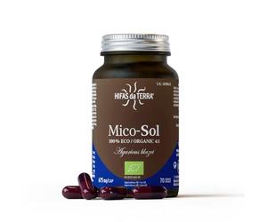 HIFASDATERRA MICO SOL (champiñon del sol) - complément complet proposé en gélules pratiques, boîte de 70 gélules, recommandé en complément d’une alimentation équilibrée et associe fonctionnalité prati