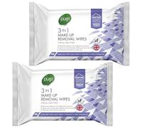 HiFEN® Lot de 2 lingettes démaquillantes (50 lingettes), lingettes nettoyantes simples pour enlever la saleté, l'huile, le maquillage adapté aux peaux sensibles