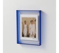 HIFFEY Acrylique Transparent Affiche Photo Cadre DIY Peinture Hall Chambre Mur Table Ornement Creative Simple Cadre Photo (Color : Blue, Size : 21x30cm)