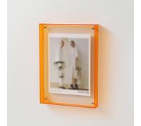 HIFFEY Acrylique Transparent Affiche Photo Cadre DIY Peinture Hall Chambre Mur Table Ornement Creative Simple Cadre Photo (Color : Orange, Size : 21x30cm)