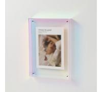 HIFFEY Acrylique Transparent Affiche Photo Cadre DIY Peinture Hall Chambre Mur Table Ornement Creative Simple Cadre Photo (Color : Colorful, Size : 16x21cm)