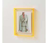 HIFFEY Acrylique Transparent Affiche Photo Cadre DIY Peinture Hall Chambre Mur Table Ornement Creative Simple Cadre Photo (Color : Yellow, Size : 21x30cm)