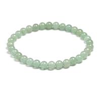 HIFFEY Chapelet 6 8 10 12 14mm, Bracelets de méditation verts for femmes, perles de Yoga en pierre, cadeau for hommes (Size : 24cm 9.5inch, Color : Beads 6mm)