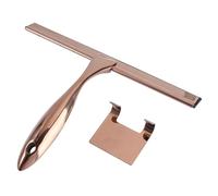 HIFFEY Essuie-Glace en Acier Inoxydable, Bronze, Silicone, Maison, Salle de Bains, grattoir de fenêtre, Outil de Nettoyage de Tuyau, Porte de Douche en métal de Voiture