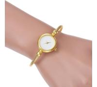 HIFFEY Petites Montres en Or for Femmes, Bracelet de Luxe, Montres à Quartz for Dames, Montre décontractée for Femmes (Color : Gold White)